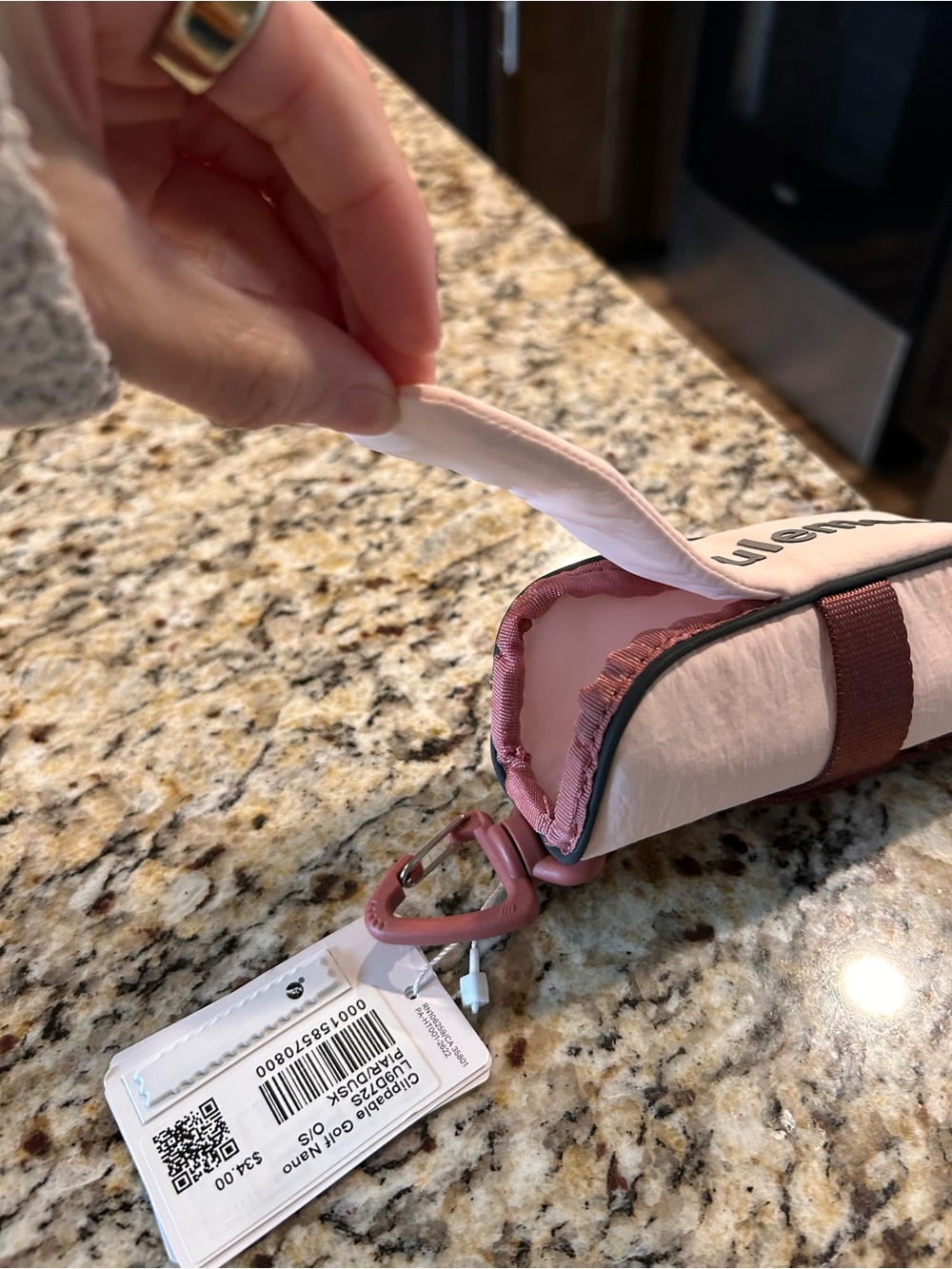 lululemon athletica Light Pink Clippable Nano Pouch - Picture 5 of 5